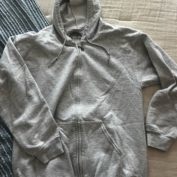 Grey olive Lynn zip up hoodie - Picture 2 of 3